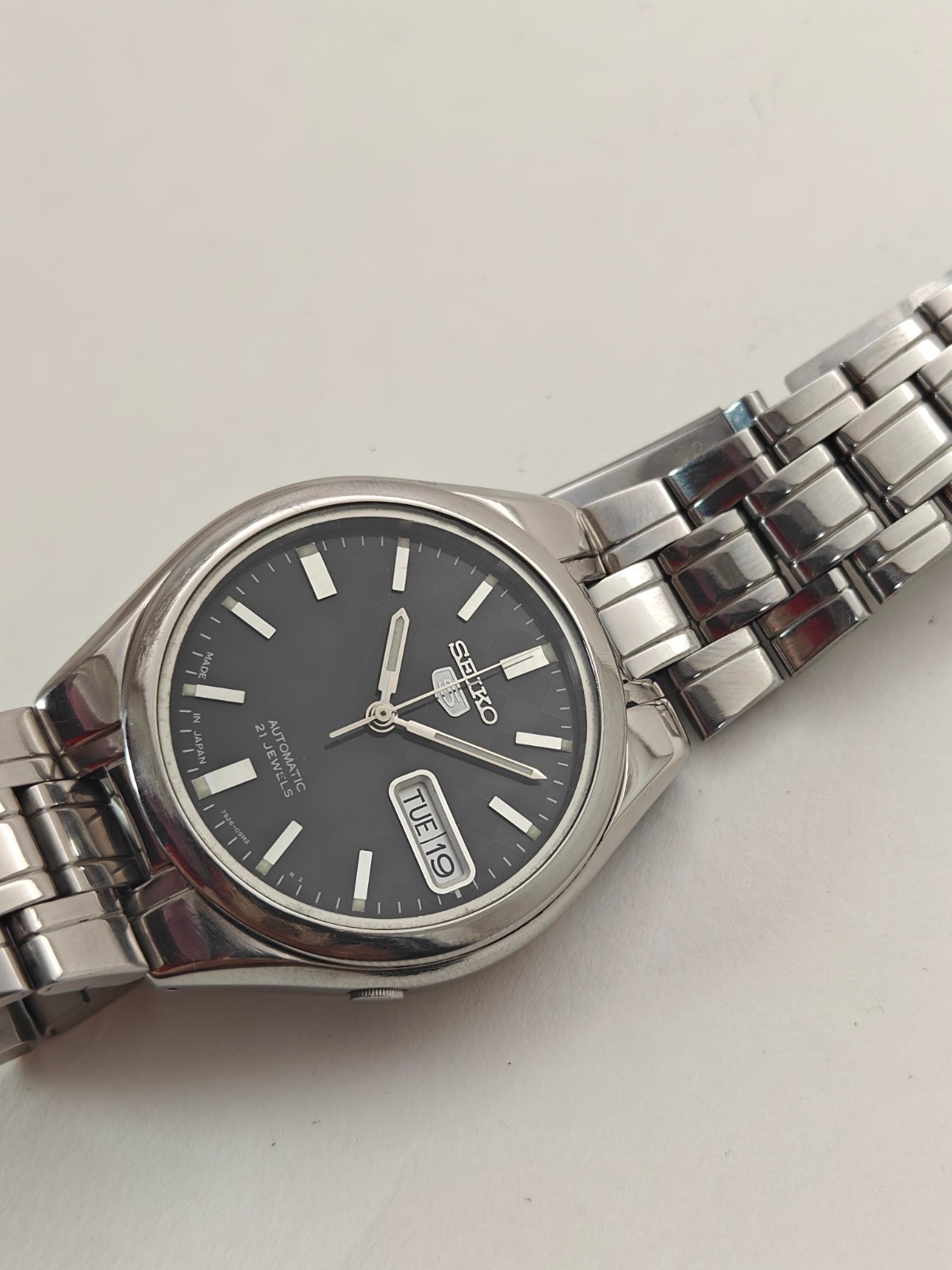 Seiko 5 Vintage Automatic Black Dial – 1990, Japan-M |Ref 7S26-03E0 | 21Jewel