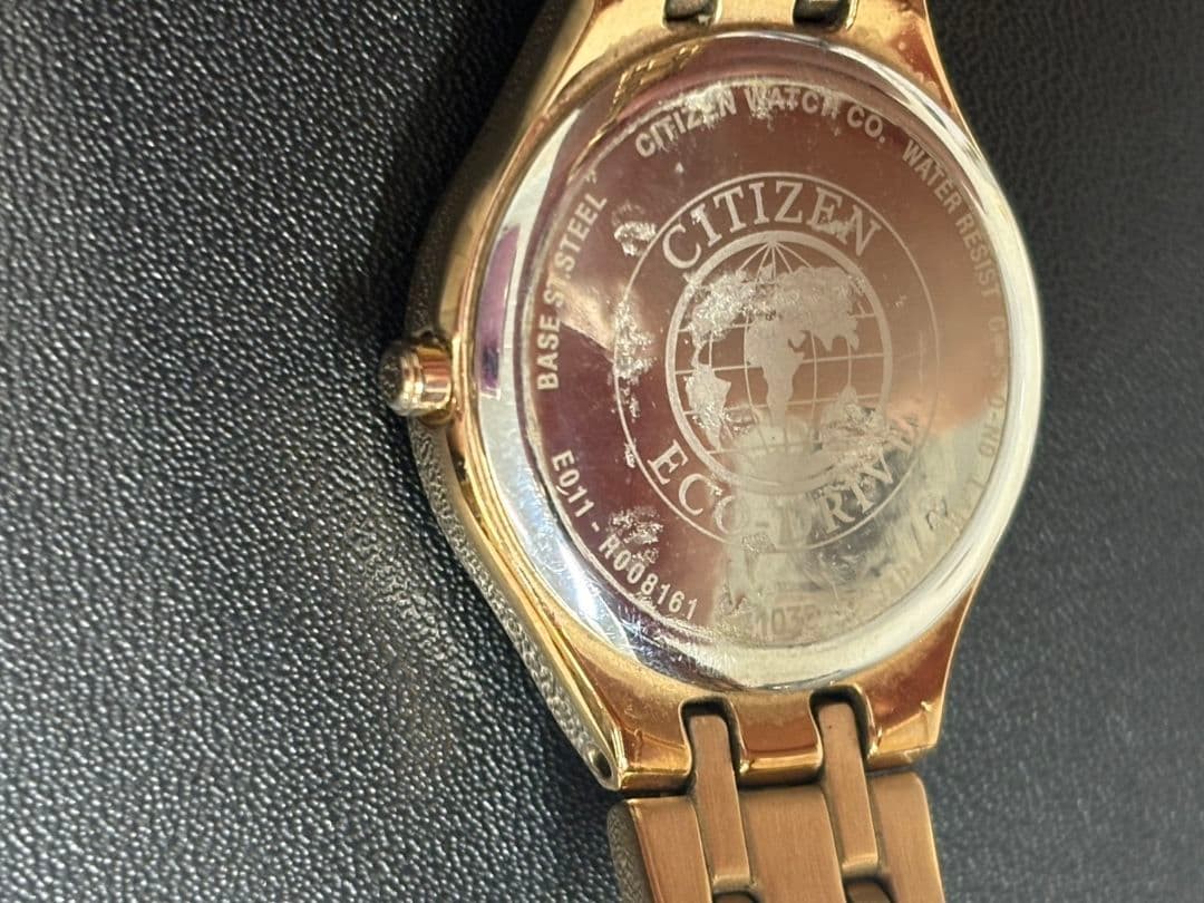 CITIZEN Eco-Drive Watch, Gold, e011 r008161