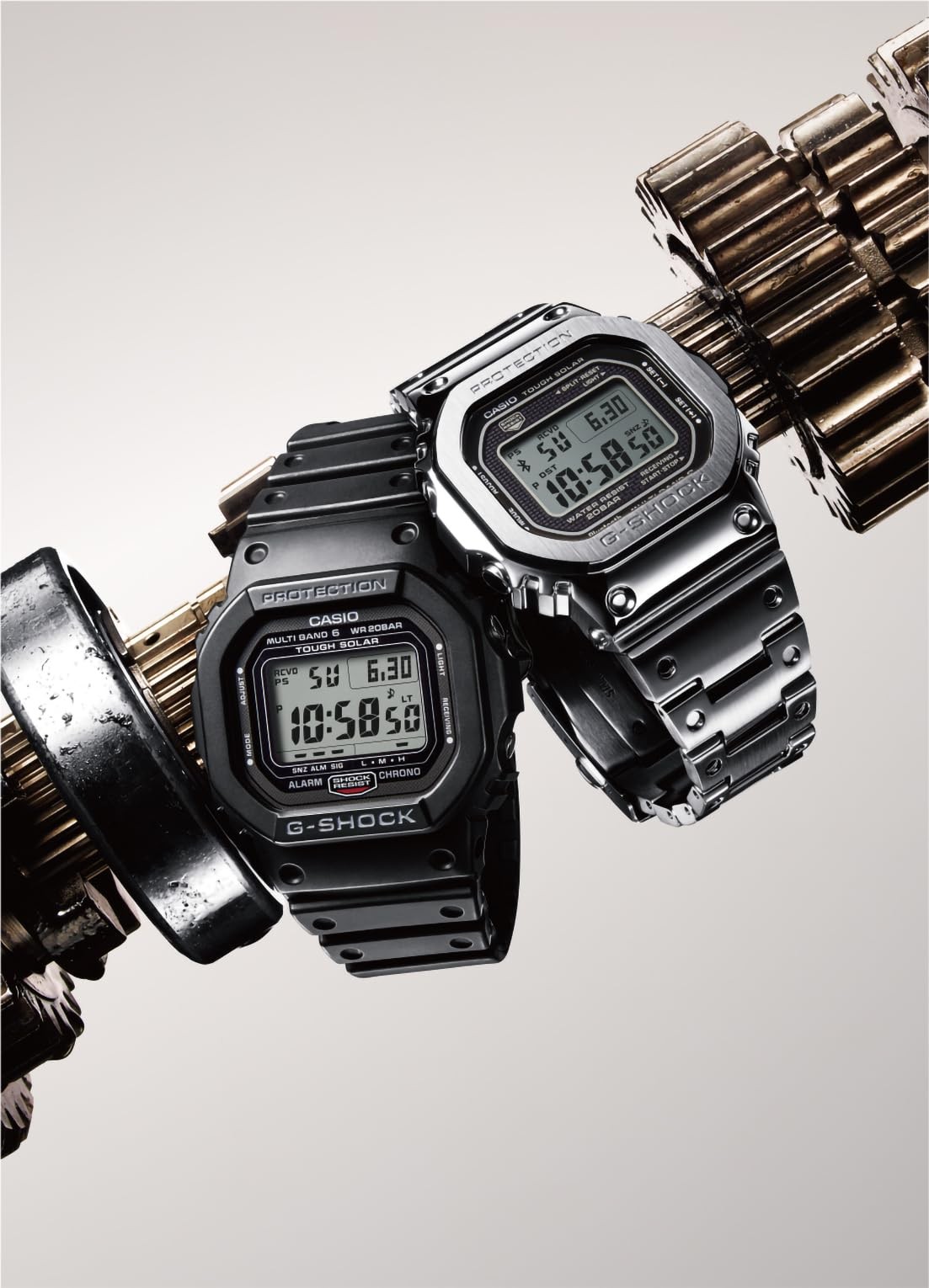 Casio G-Shock GMW-B5000D-1JF Full Metal Silver Bluetooth Solar Men’s Watch New