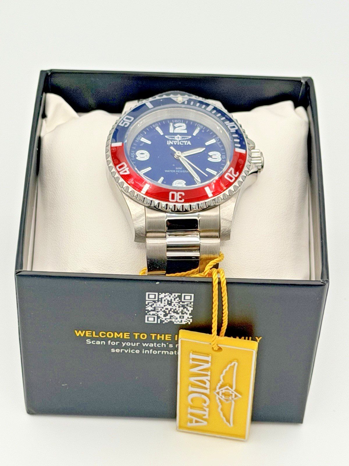 Invicta Specialty Rowan Men’s 40mm Stainless Steel Watch Pepsi Bezel 69482 New