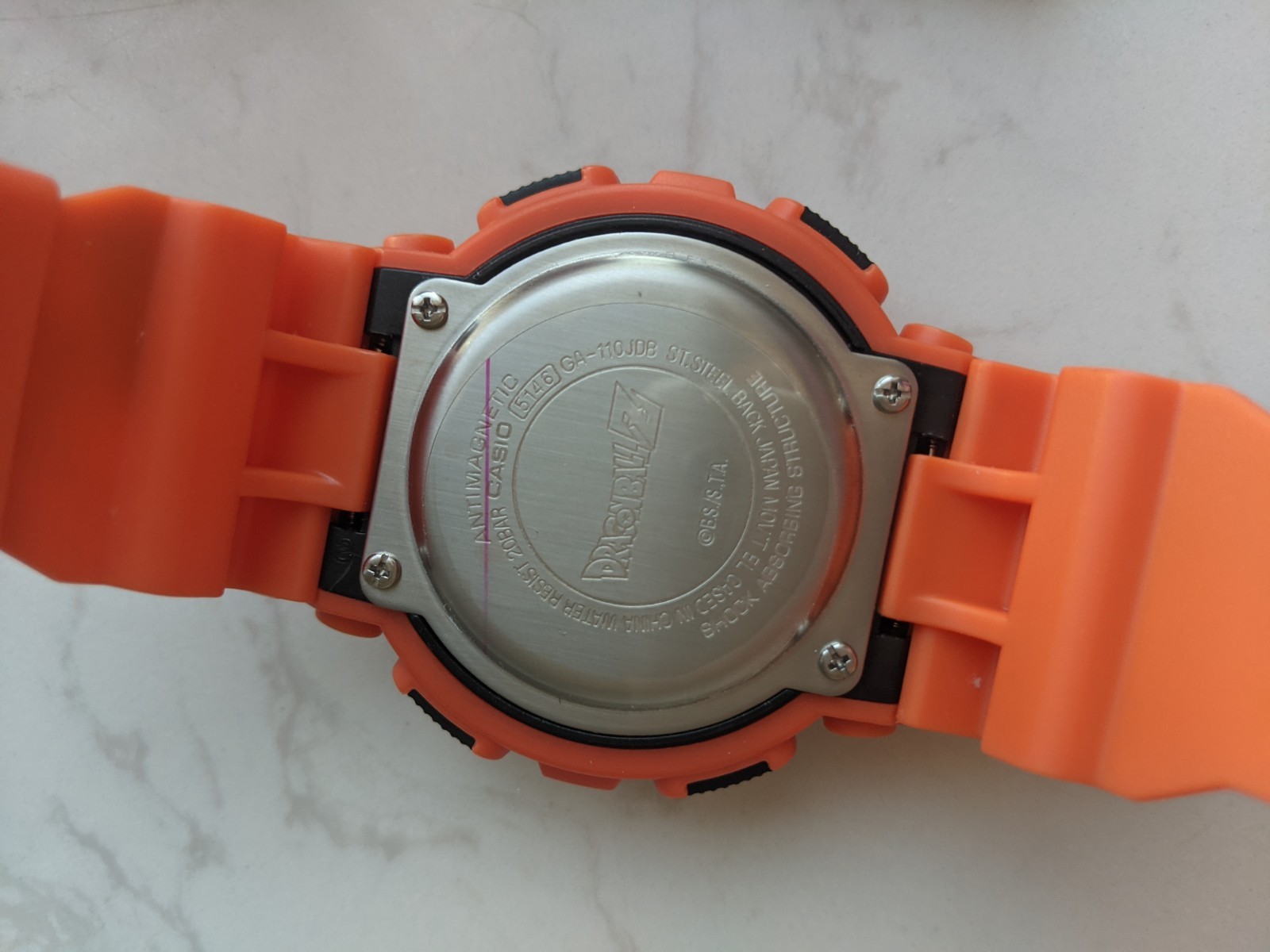 Casio G-Shock GA-110 Dragon Ball Z Orange Anime Quartz Digital Analog Watch