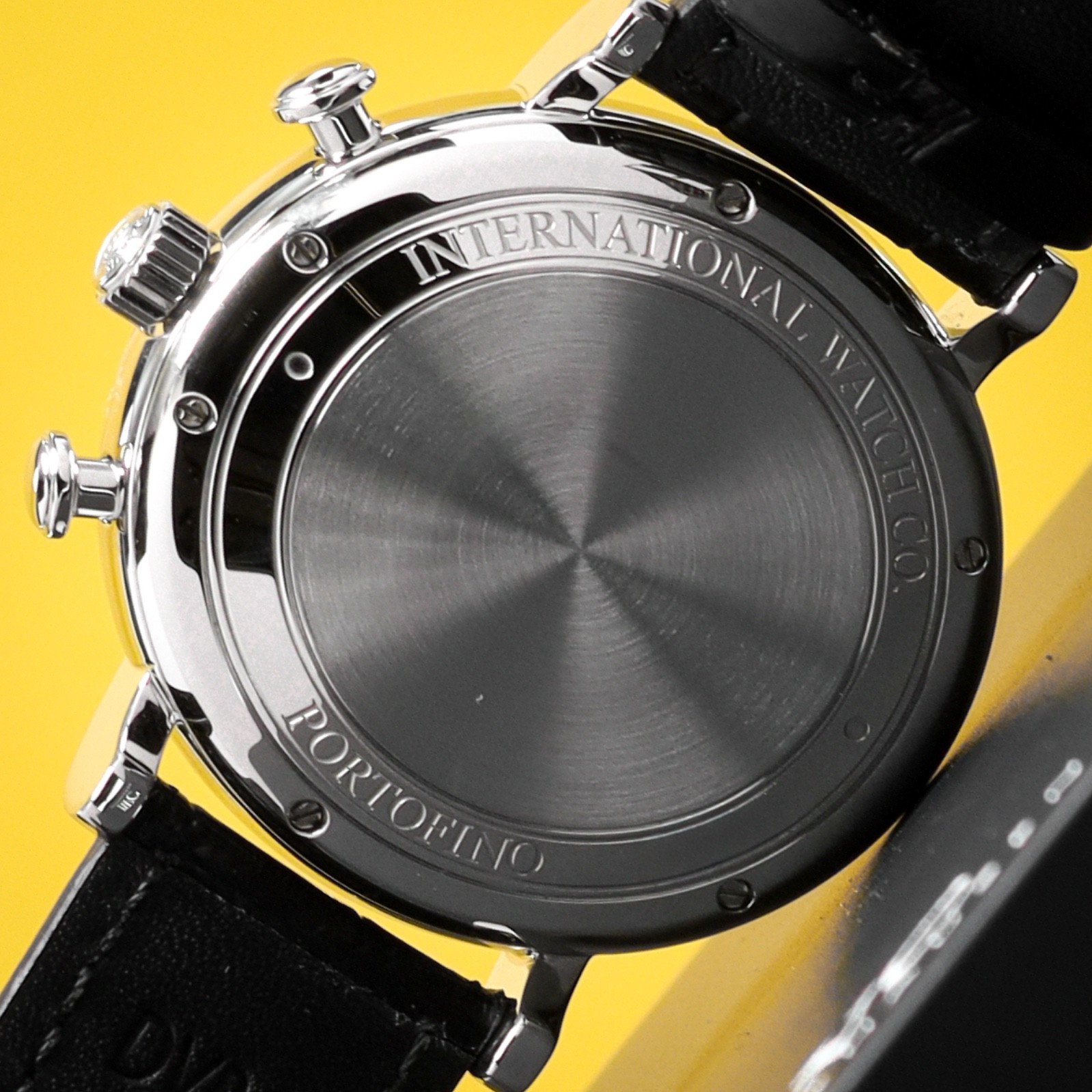 IWC Schaffhausen Portofino [Complete] 42mm Steel Case Black Dial Alligator Strap