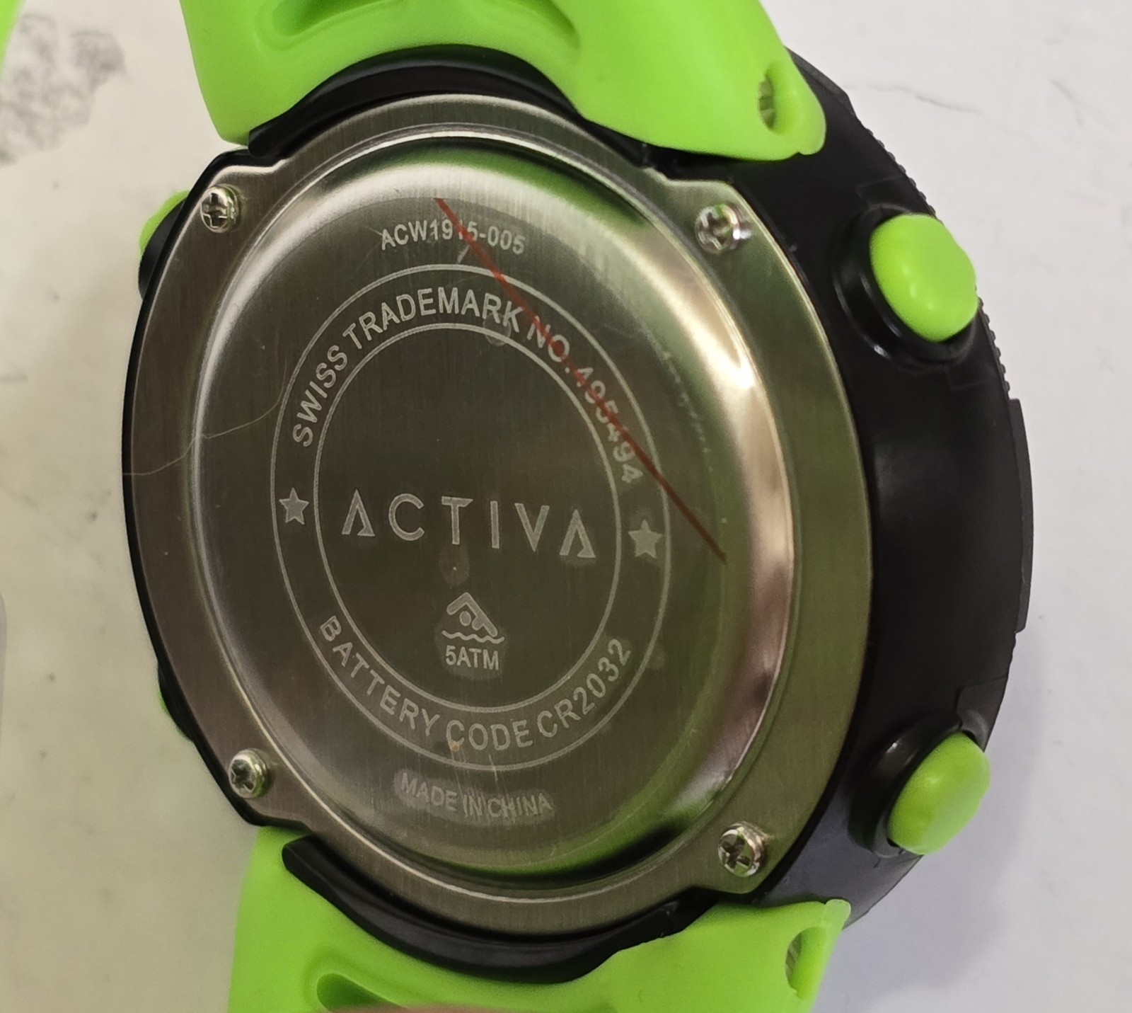 Activa X Invicta Digital Men’s Watch 50mm Black Green ACW1915-005 Brand New