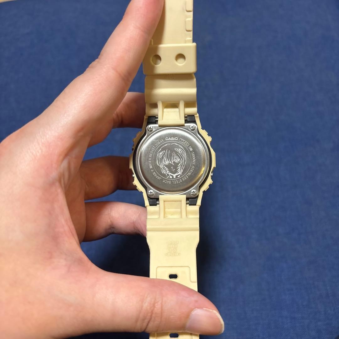 CASIO G-SHOCK DW-5600VT Evangelion Rei Ayanami Limited Edition Watch Used