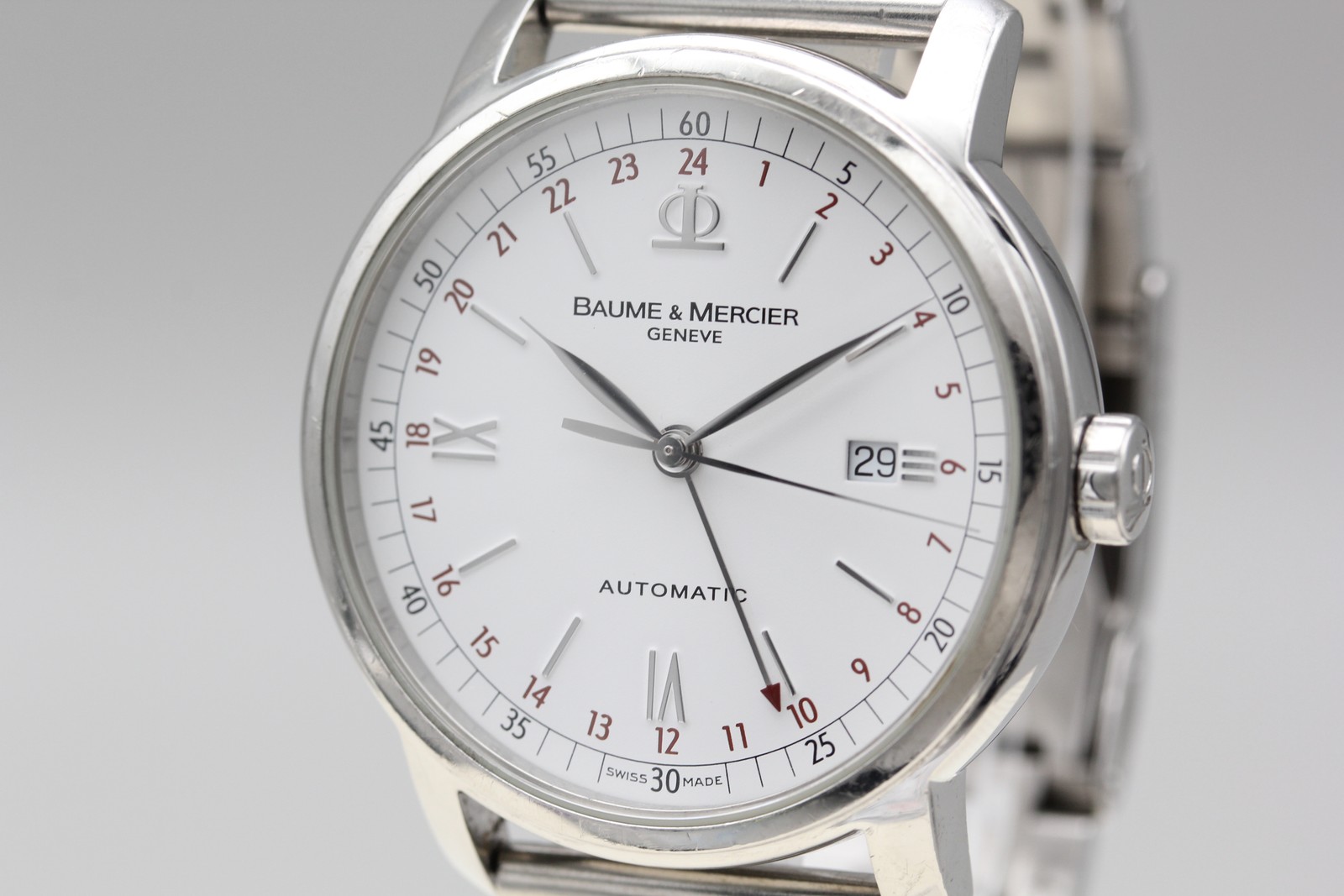 Baume & Mercier Classima Executive GMT 65494 White Date 42mm Automatic Men’s
