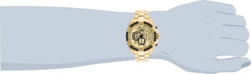 Invicta 25515 Men’s Bolt Quartz Chronograph 52MM Stainless Steel Watch