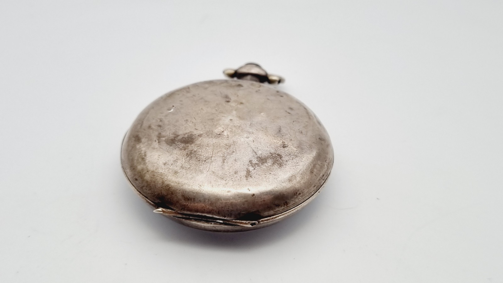 silver duplex chinese market pocket watch