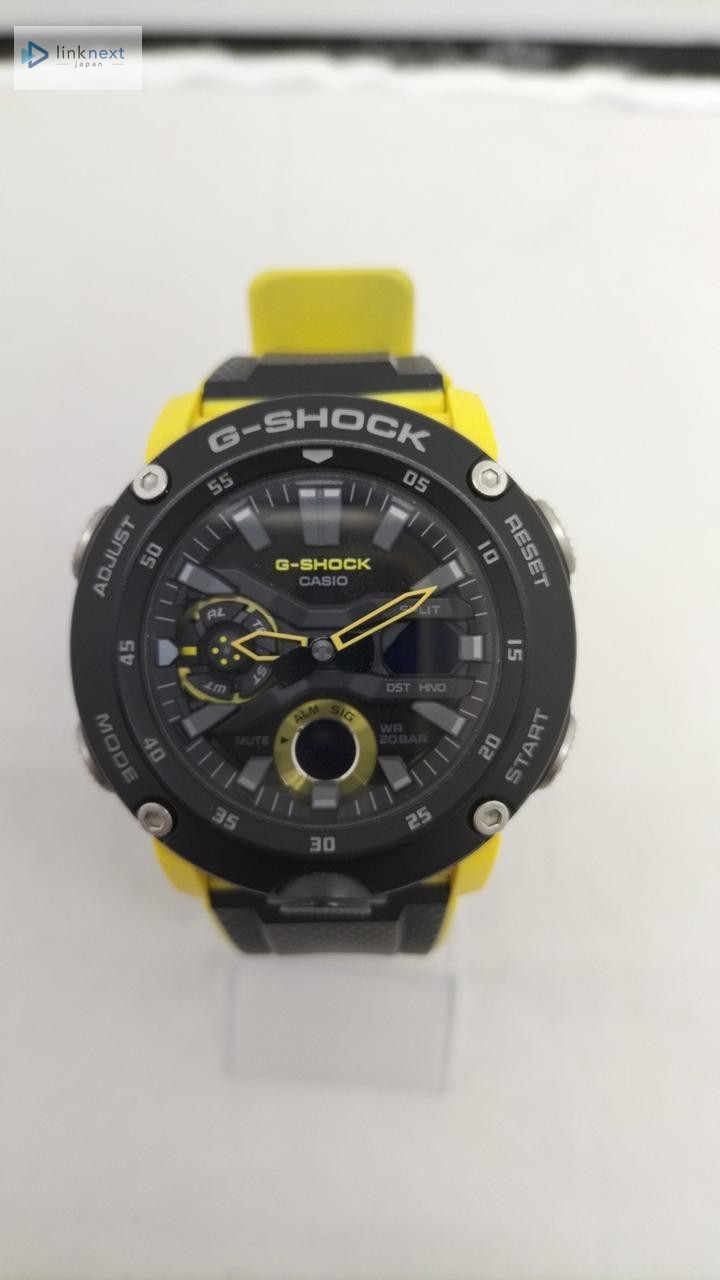 CASIO G-SHOCK GA-2000 Men’s Carbon Fiber Resin Analog Yellow