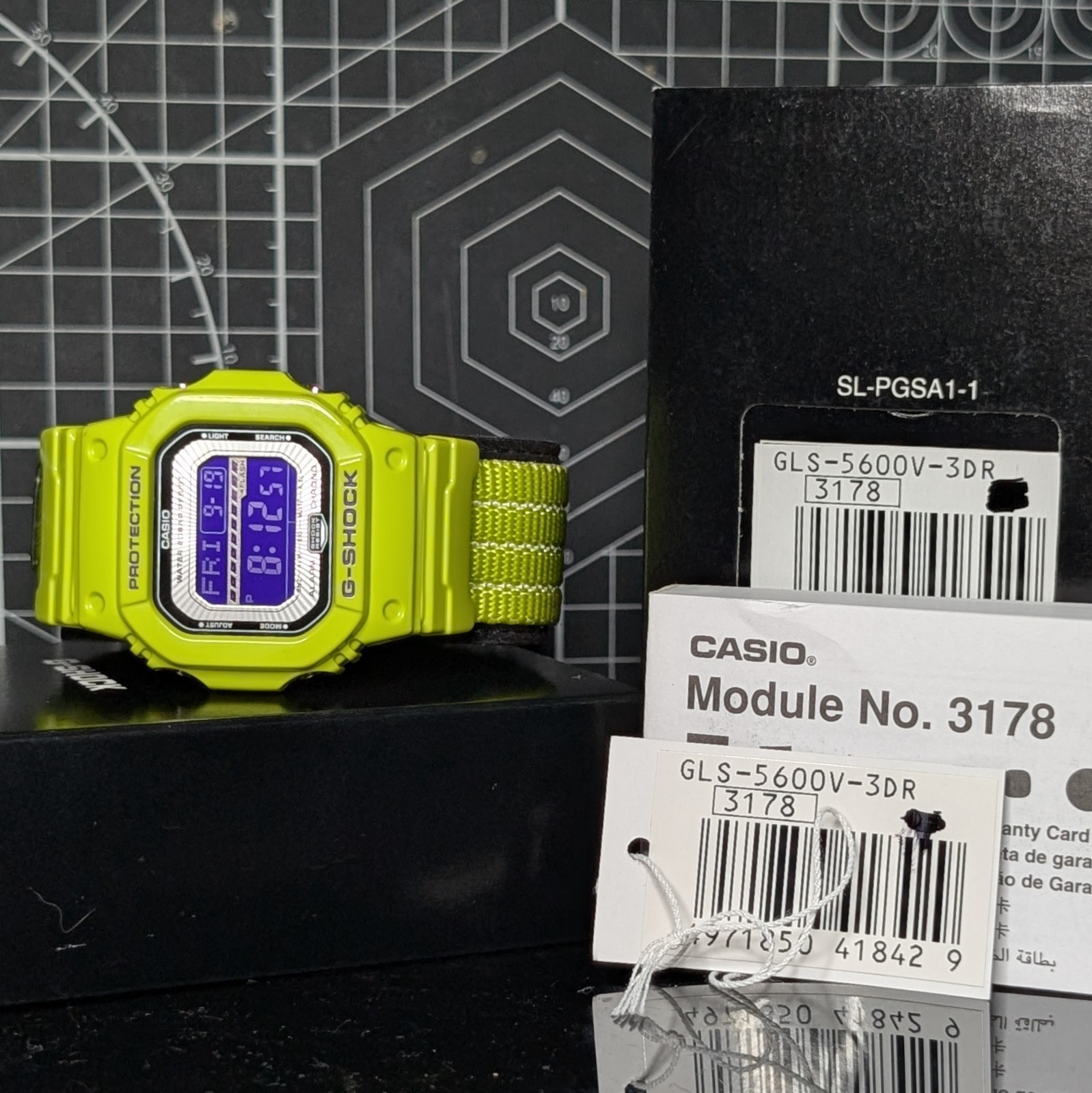 Casio G-Shock GLS-5600 Low Temp (-20°c) Resist Square Green Purple GLS-5600V-3
