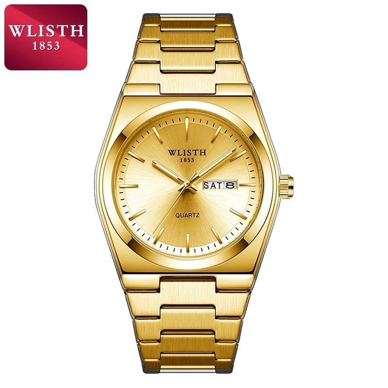 Luxury Watch Business Waterproof Male Luminous Date Stainless Steel Wristwatch