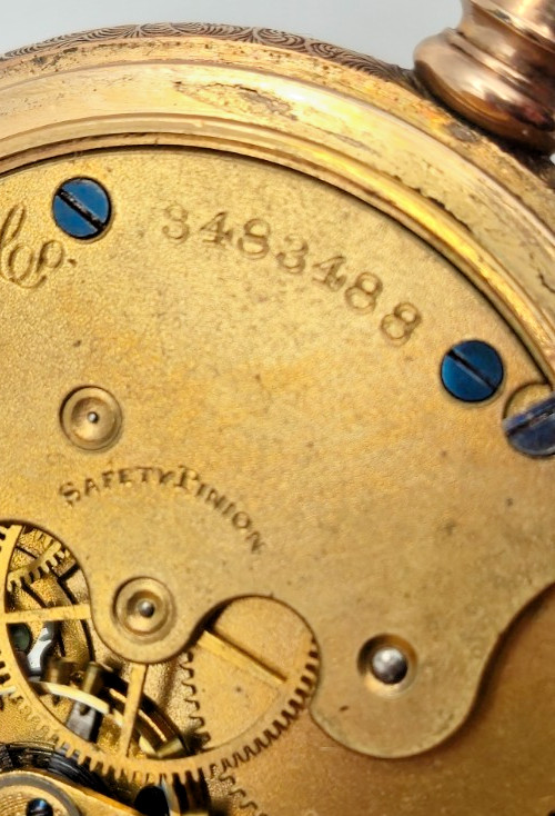 Antique 1889 Elgin 6s Hunter Pocket Watch GF America Case Grade 95 Model 1 RUNS