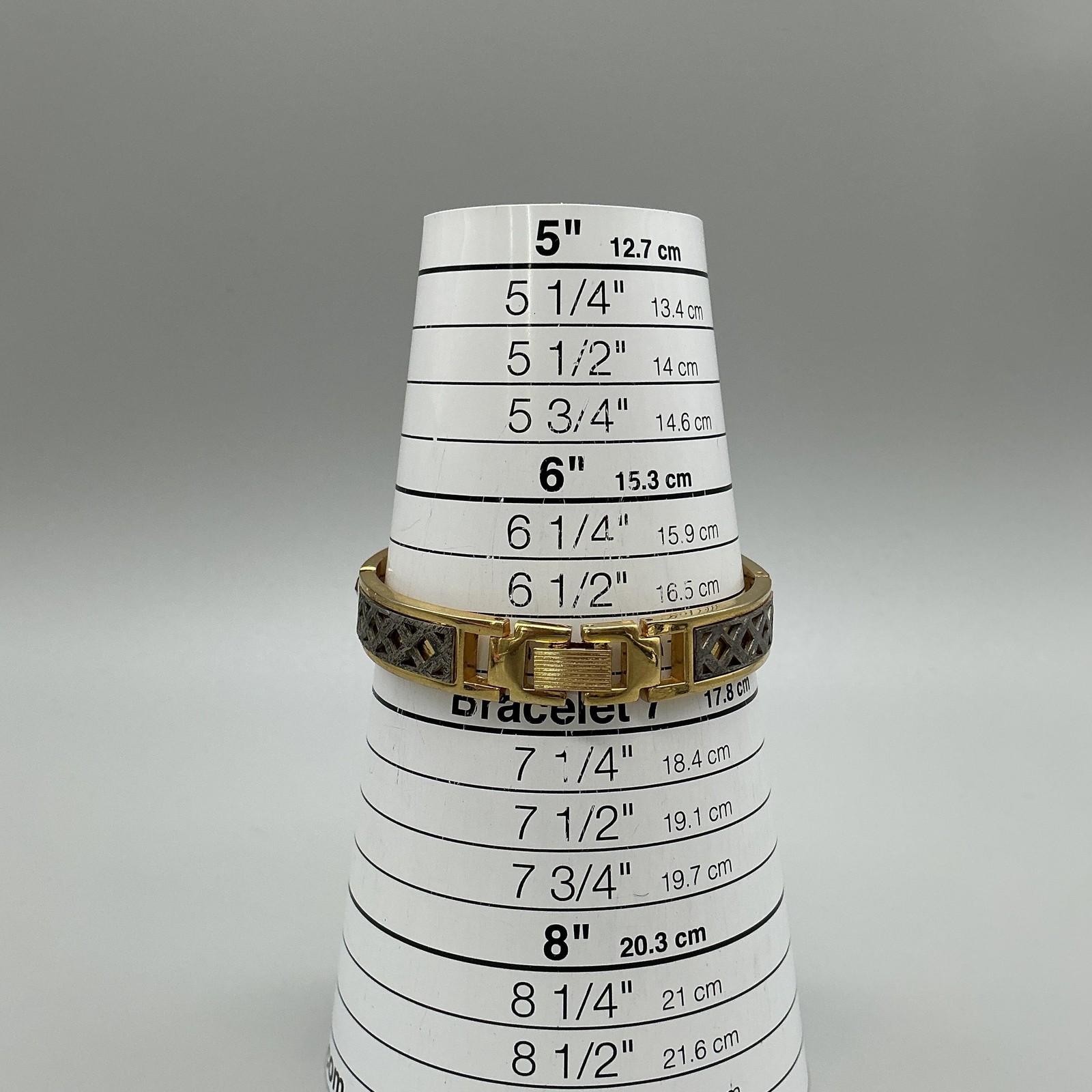 Vintage Lucida Womens Watch 21mm MOP Gold Bangle Pink Crystals New Battery 6.75″