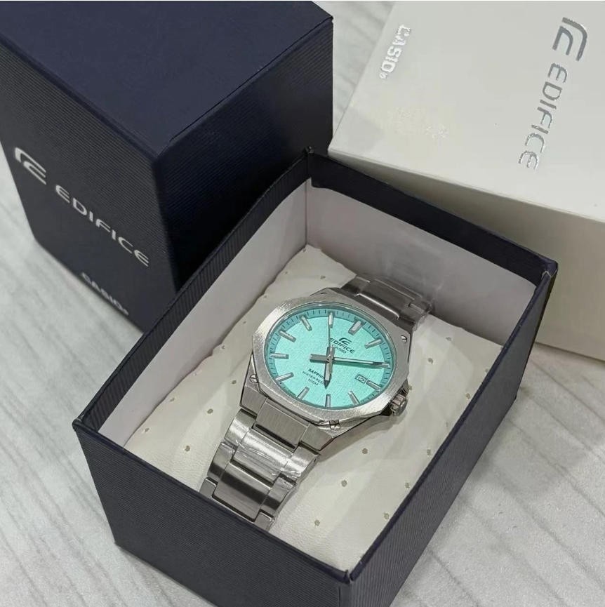Casio Edifice EFR-S108D-2BV Men Wrist Watch Sapphire Crystal Stainless Steel