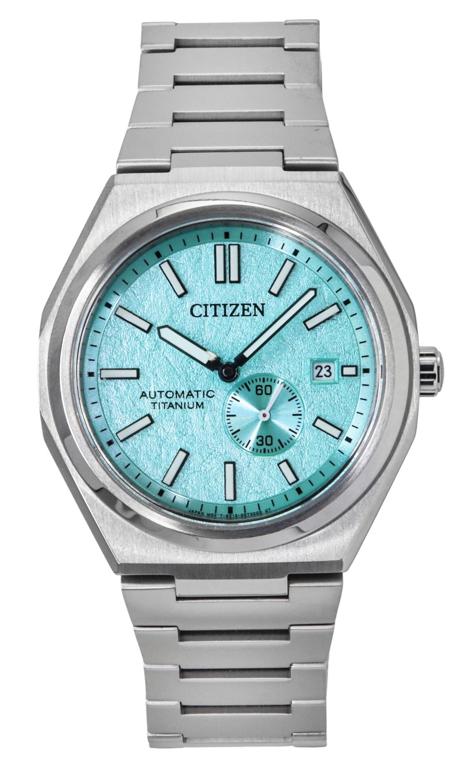 Citizen Zenshin Super Titanium Light Blue Dial Automatic NJ0180-80M Mens Watch