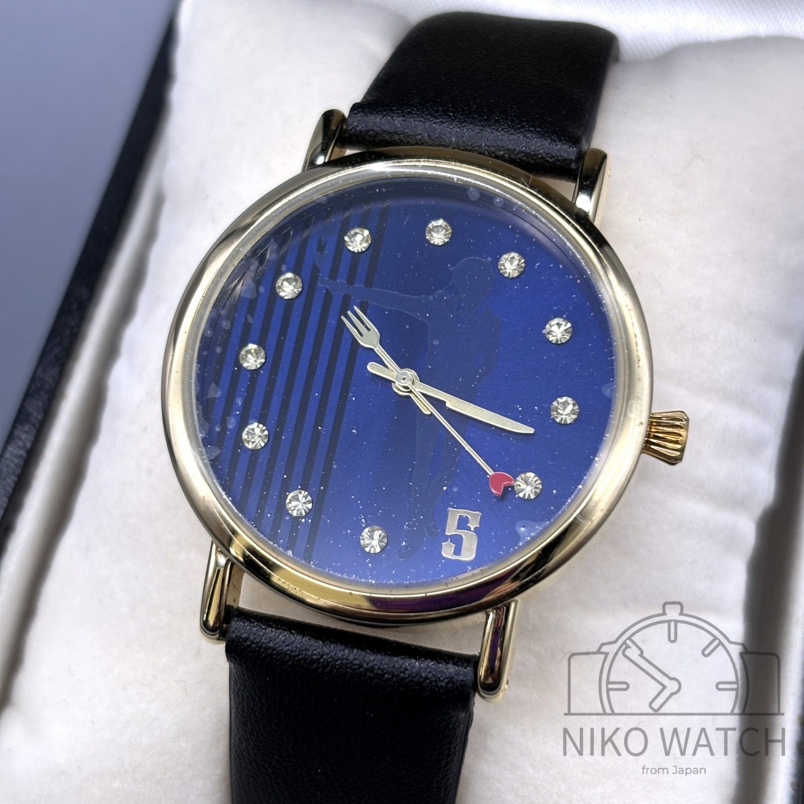 One Piece Sanji Watch Blue Dial Black Strap USJ Limitd Premium 2018 [Excellent]