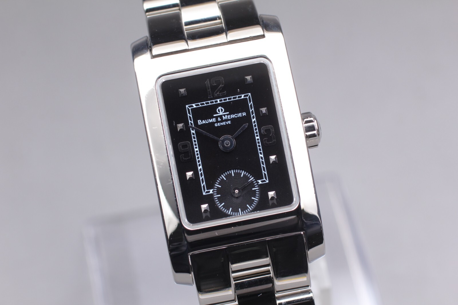 Baume & Mercier Hampton MV045139 Black Small Seconds 20mm Quartz Women Watch JP