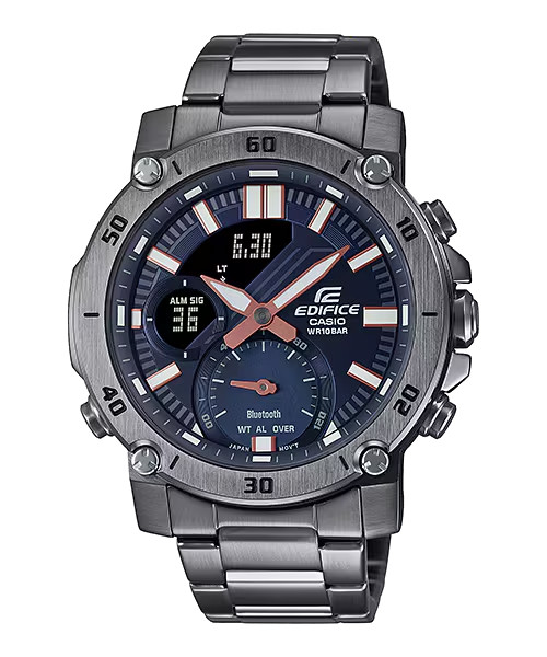 Casio Edifice ECB20DC-1A Bluetooth® Blue Gray Mens Watch