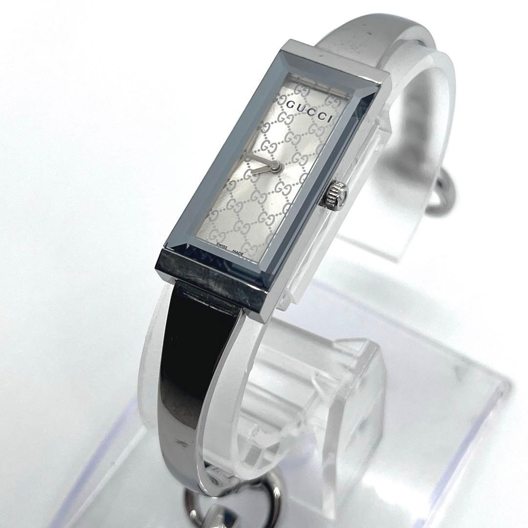 GUCCI G-Frame 127.5 Bangle Quartz Watch Used