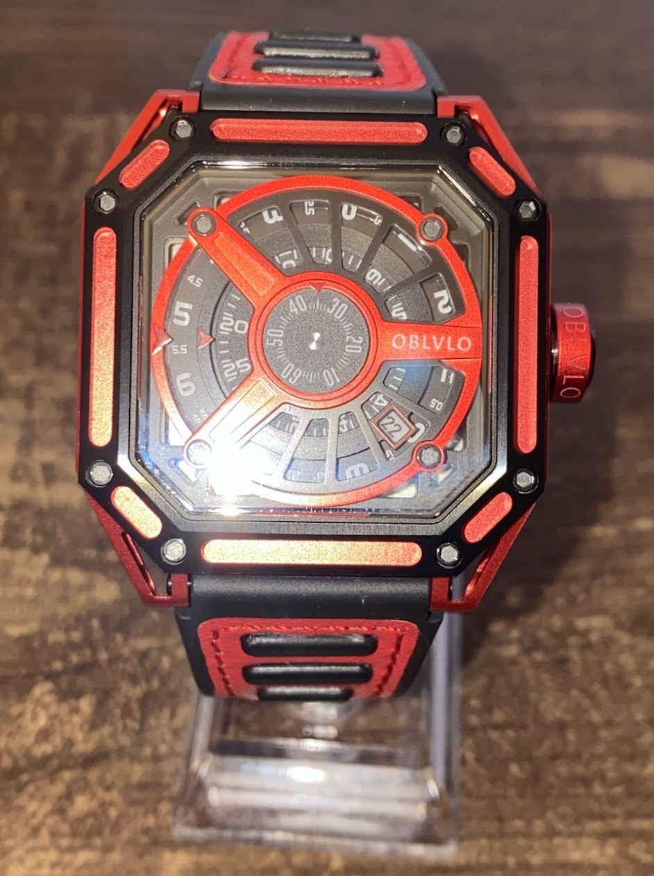 OBLVLO MYSTERY SKELETON WATCH, COOL UNIQUE FUTURISTIC SPACE AGE CRAZY HOUR ?