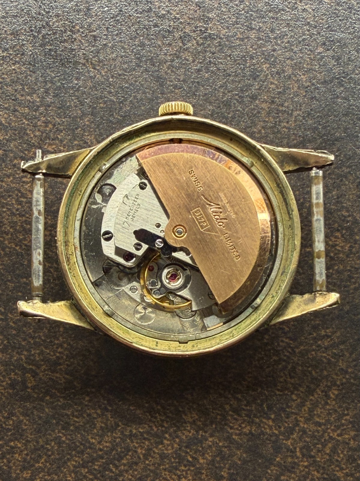 mido multifort superautomatic powerwind +/-1954, 917P, 17Jewels