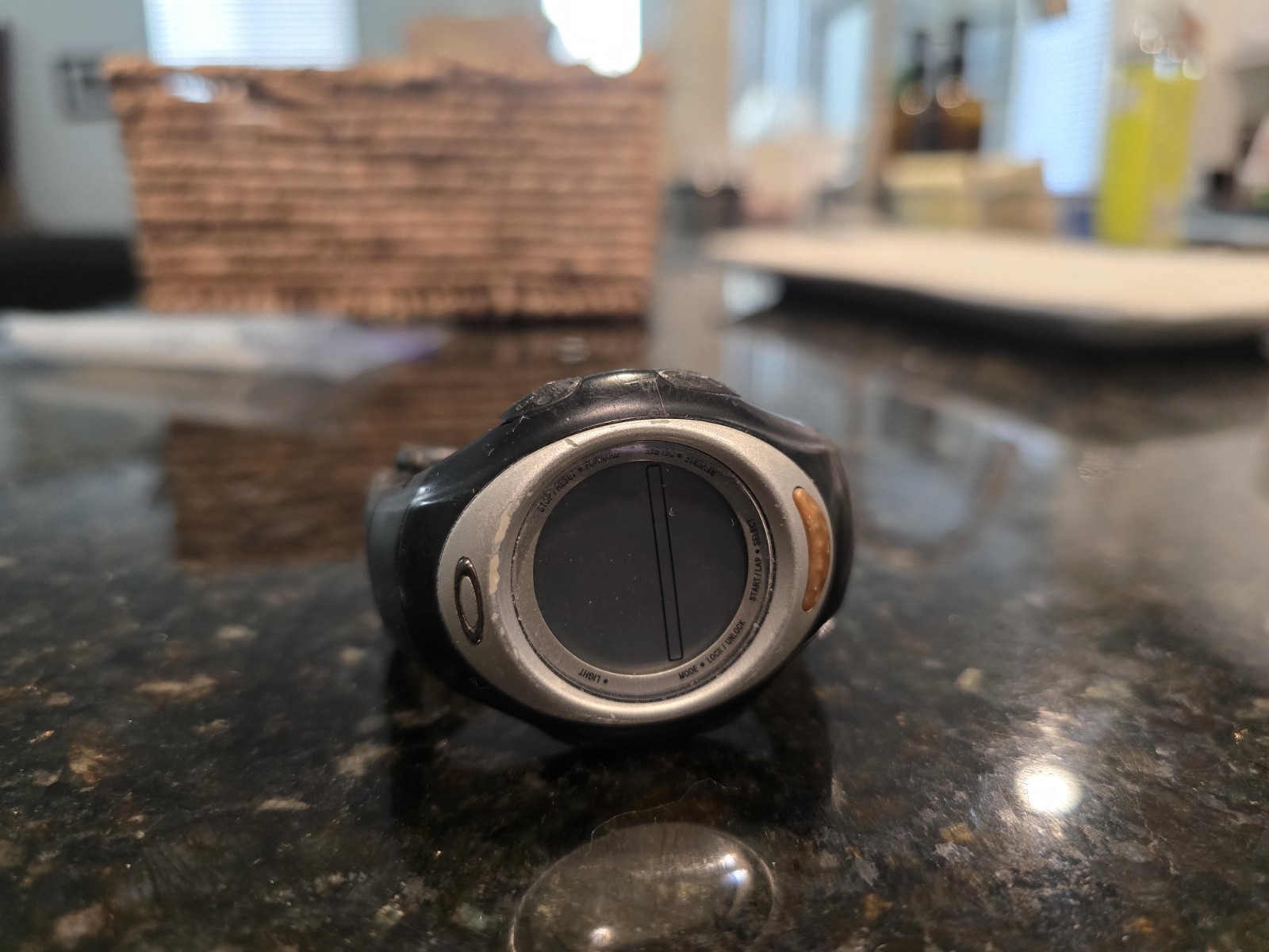 Oakley D1 Watch Black/Silver Bezel, White Dial