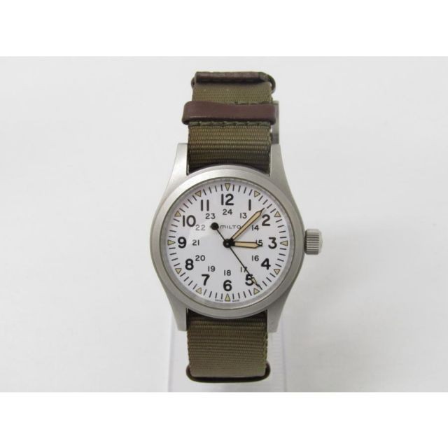 HAMILTON Khaki Field H694390 Manual Wind Men Used Watch Military Analog