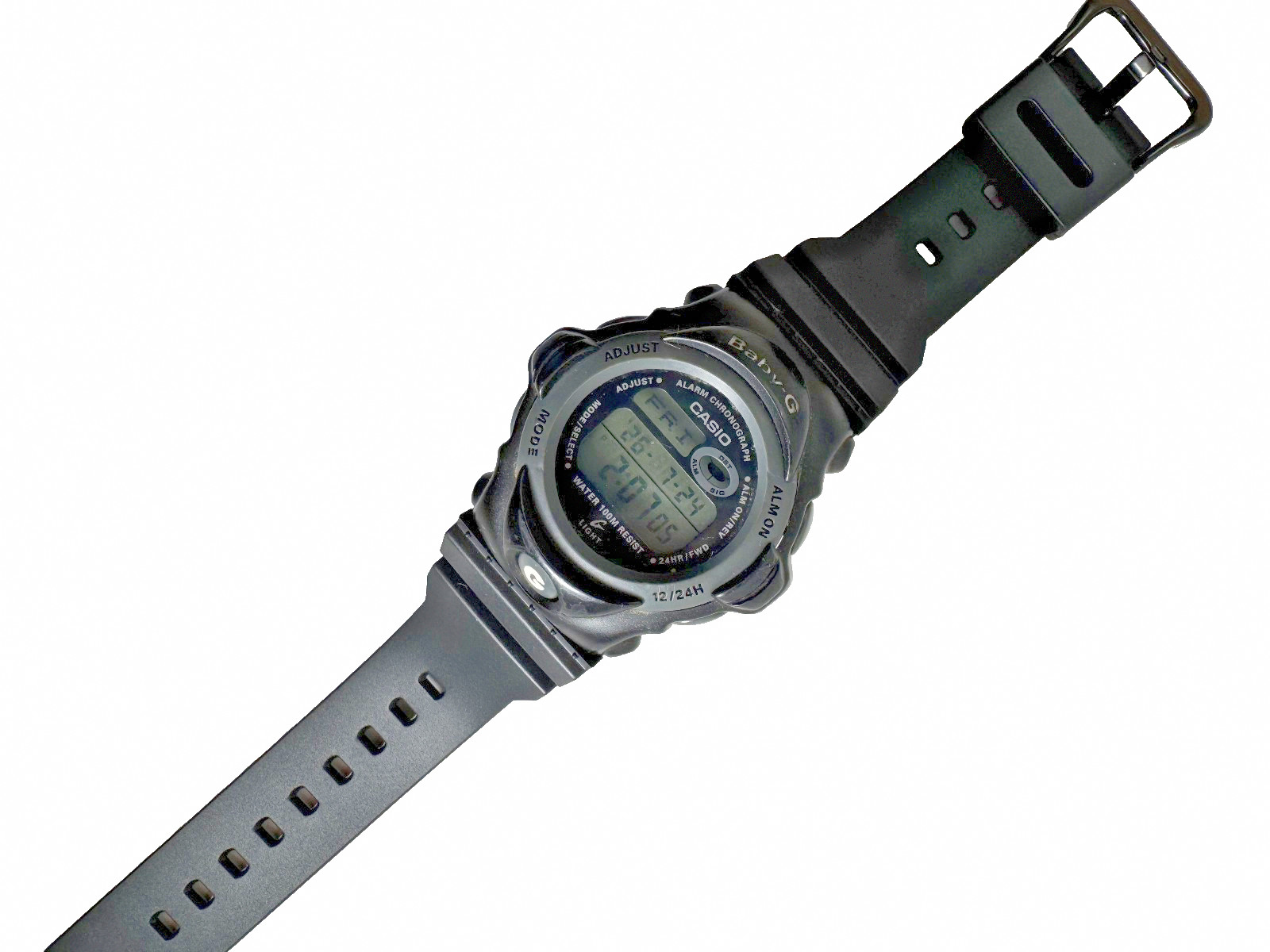 Casio Baby-G BG-155 Digital Black Watch NEW BATTERY NEW STRAP Breakdancing