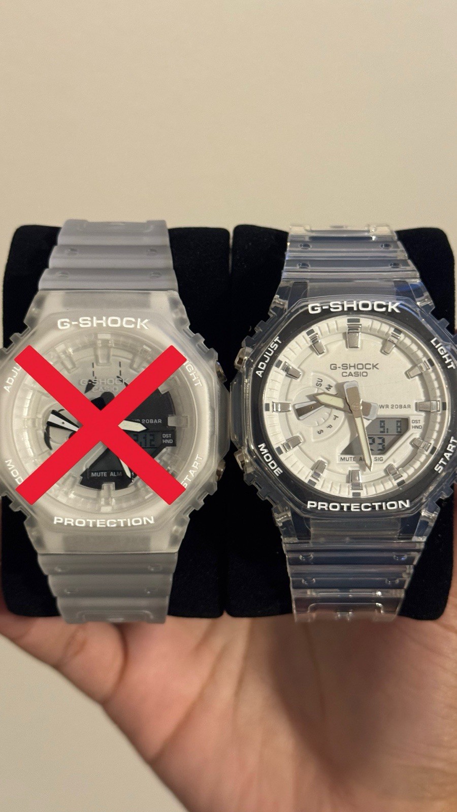 🌟 G-SHOCK GA-2100 CLEAR DUO – BLACK & WHITE DIALS ✨