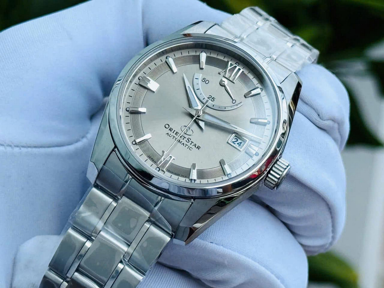 Orient Star Sapphire Crystal Automatic Gray Dial Men’s Watch RK-AU0110N