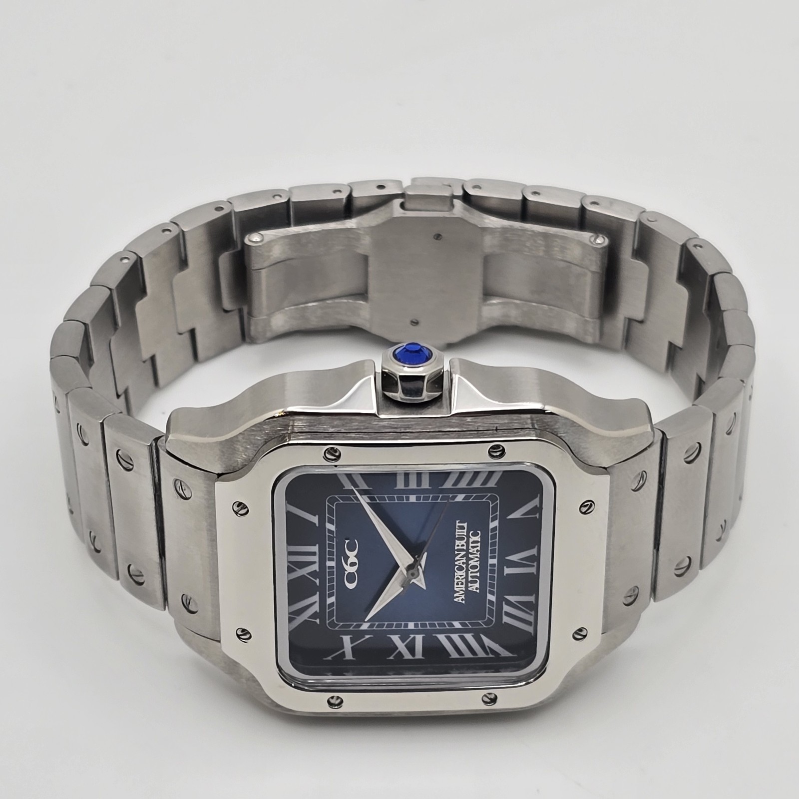 Custom-Built Automatic Watch – 38mm Tank-Style