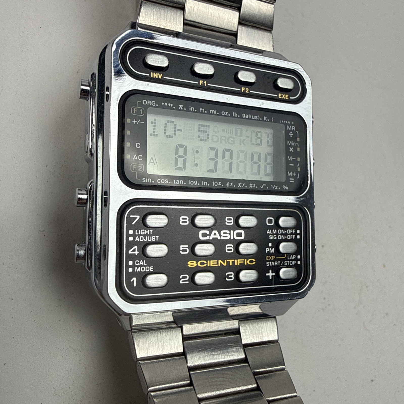 CASIO CFX-200 SCIENTIFIC CALCULATOR WATCH Module 197 Working Vintage