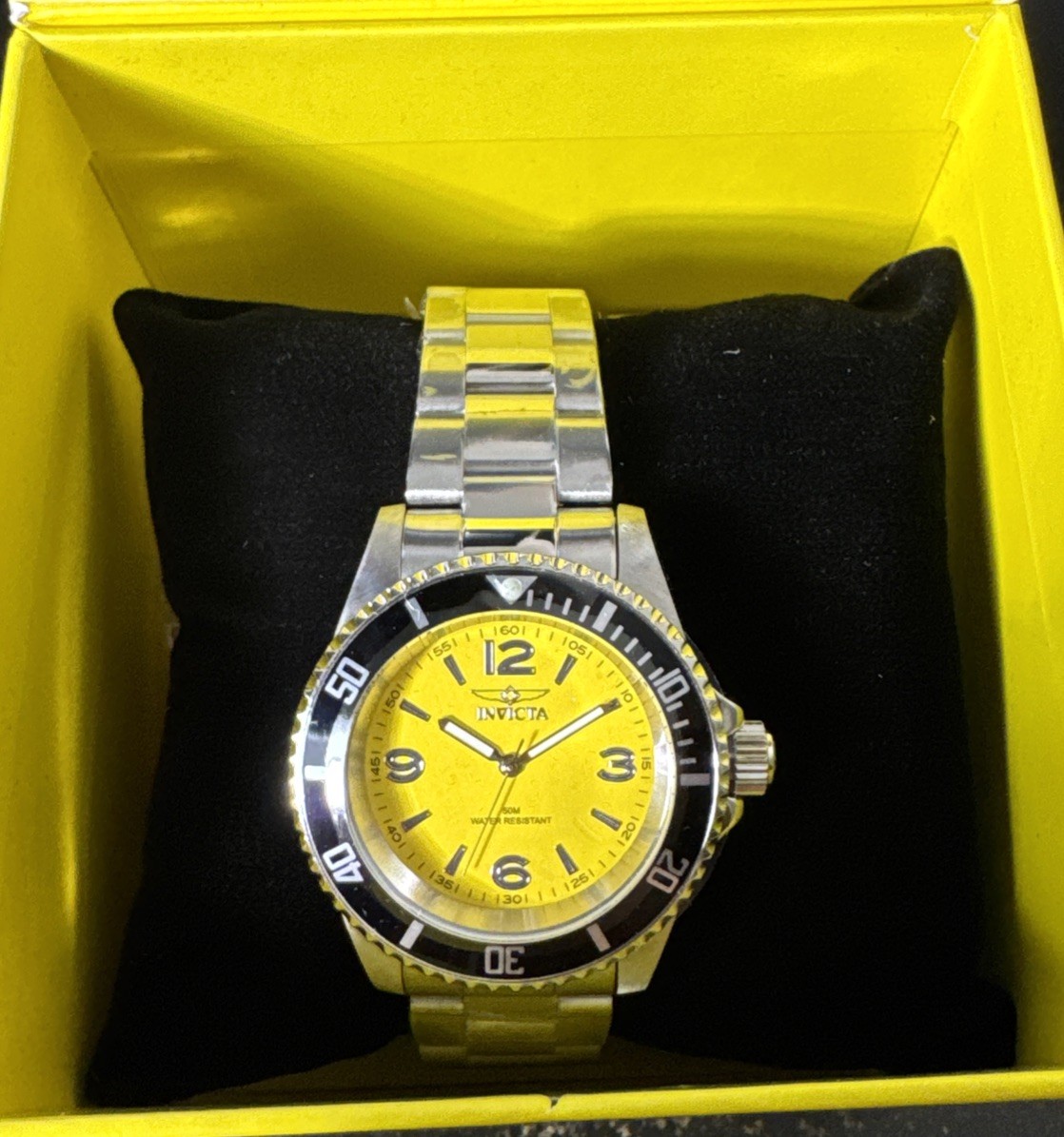Invicta Specialty Rowan 49345 Men’s Watch 40mm Yellow Dial Steel Quartz