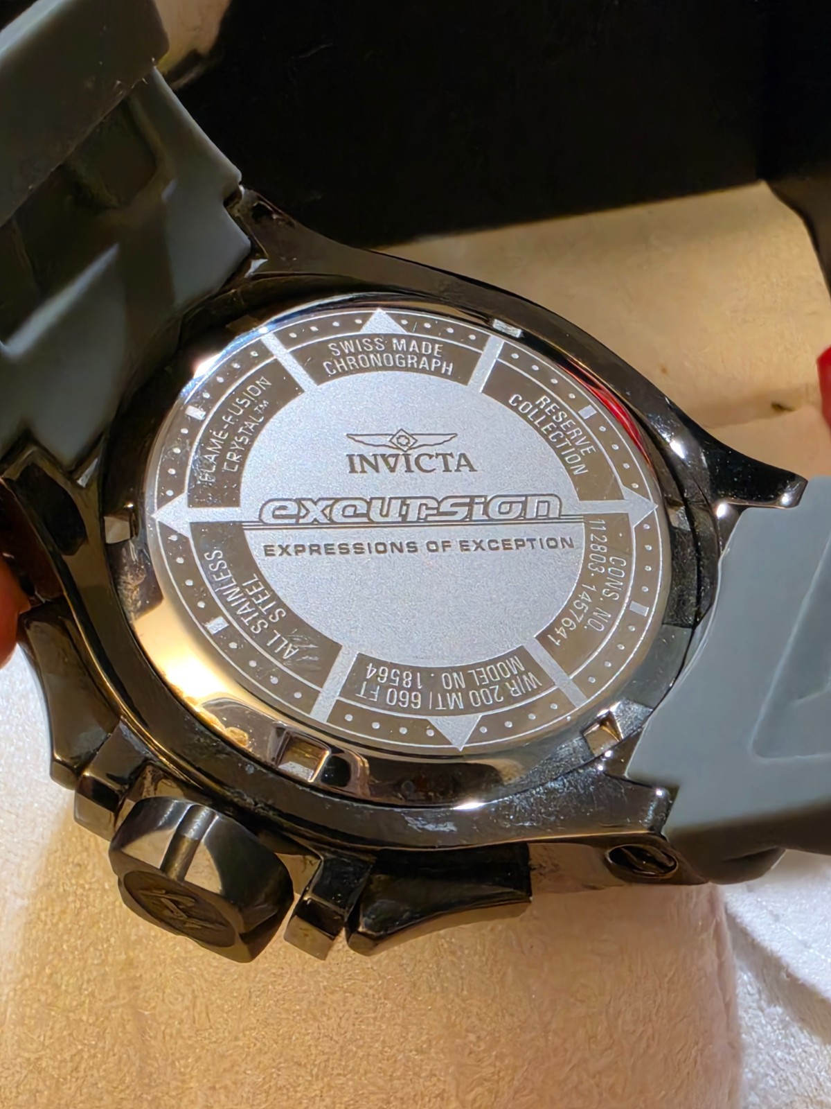 INVICTA 18564 SWISS MADE CHRONOGRAPH RESERVE COLLECTION W/R 200 MT / 660 FT