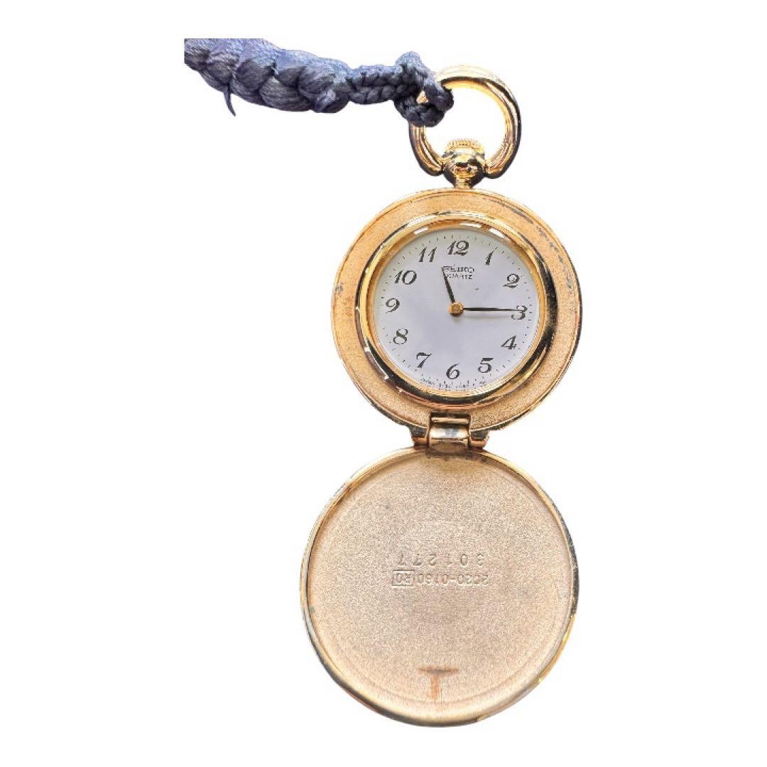 SEIKO 2C20-0160 Gold Color Hunter Case Pocket Watch