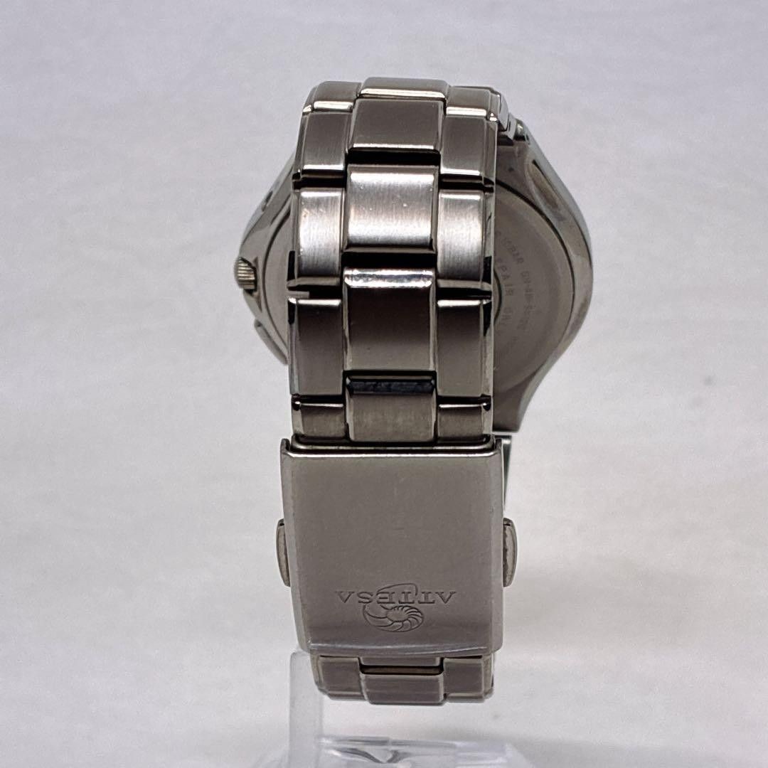 Citizen Attesa Eco-Drive Radio Controlled Black Dial Titanium Watch Japan