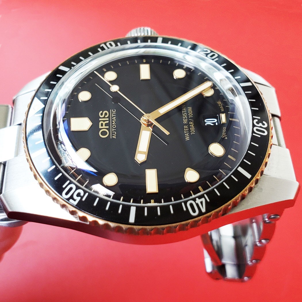 MEN’S ORIS DIVER 65 40MM AUTOMATIC 01 773 7707 4354 CARD LINKS CLEAN