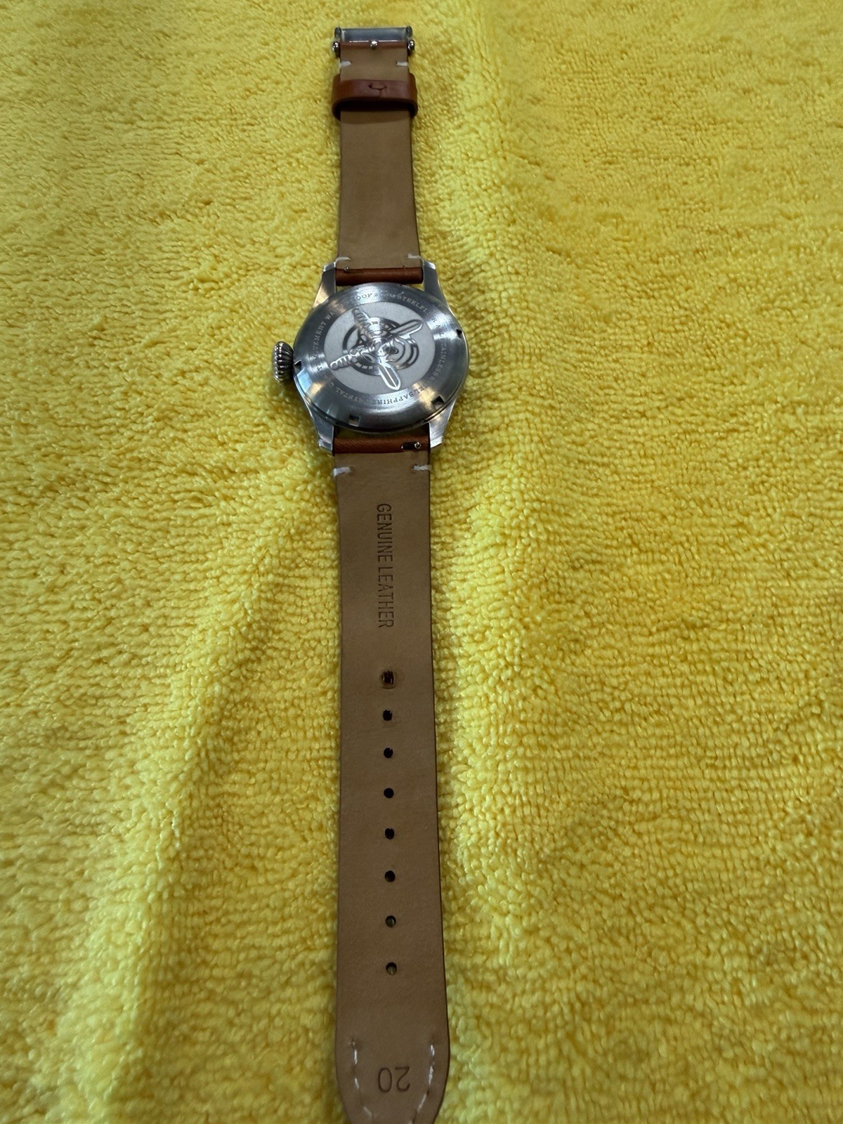 Steelflier Pilot 1903 Retro Aviation-Matte Black & Tan-VH31 Sweep Quartz-CUSTOM
