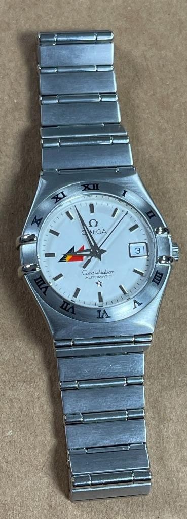 OMEGA 1592.32.00 CONSTELLATION PHILIPPINES AIRLINES SS 27mm AUTOMATIC WATCH.