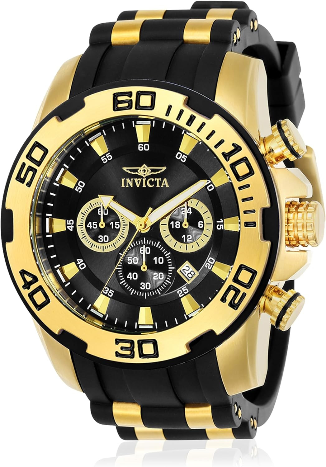 Invicta Men’S 22340 22341 22343 22344 22346 Pro Diver Analog Display Quartz Blac