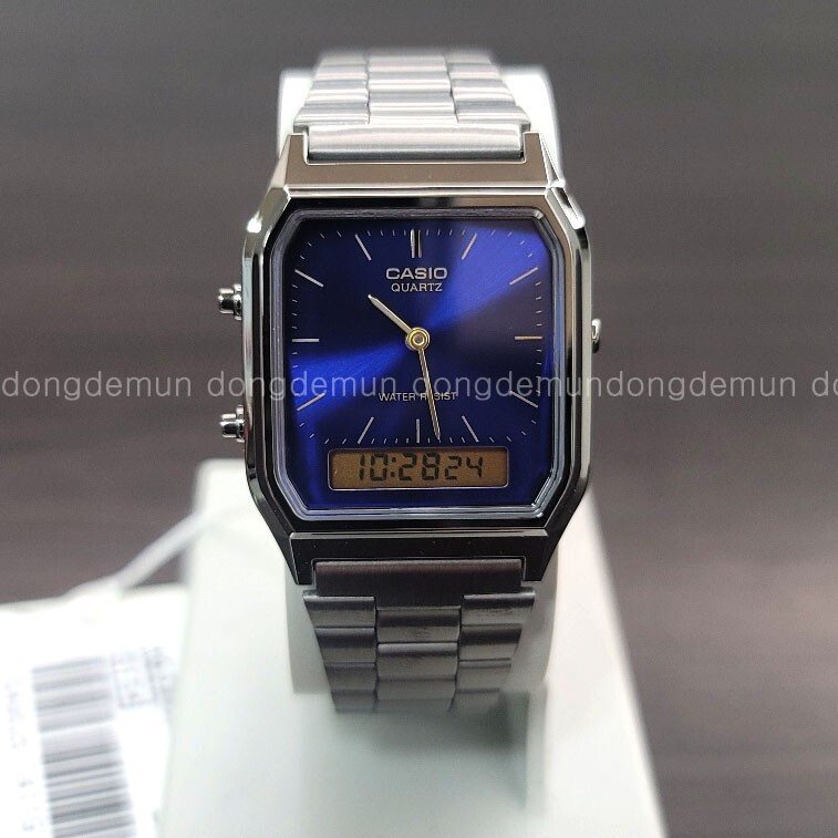 Casio AQ-230GG-2ADF Women Watch Metal Band Blue Original New