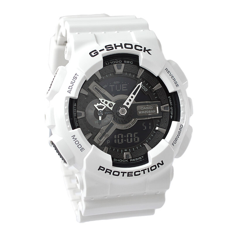 CASIO G-SHOCK GA-110GW-7AJF Big Case White Black Dial Watch GA-110GW-7A Men’s