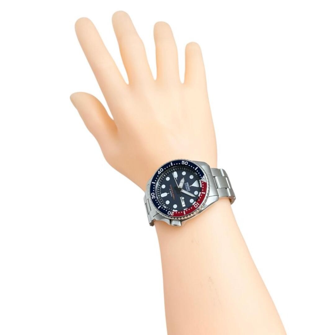 Seiko Diver 7S26-0020 Automatic Mens Watch Navy Pepsi Bezel Day-Date 42mm Japan