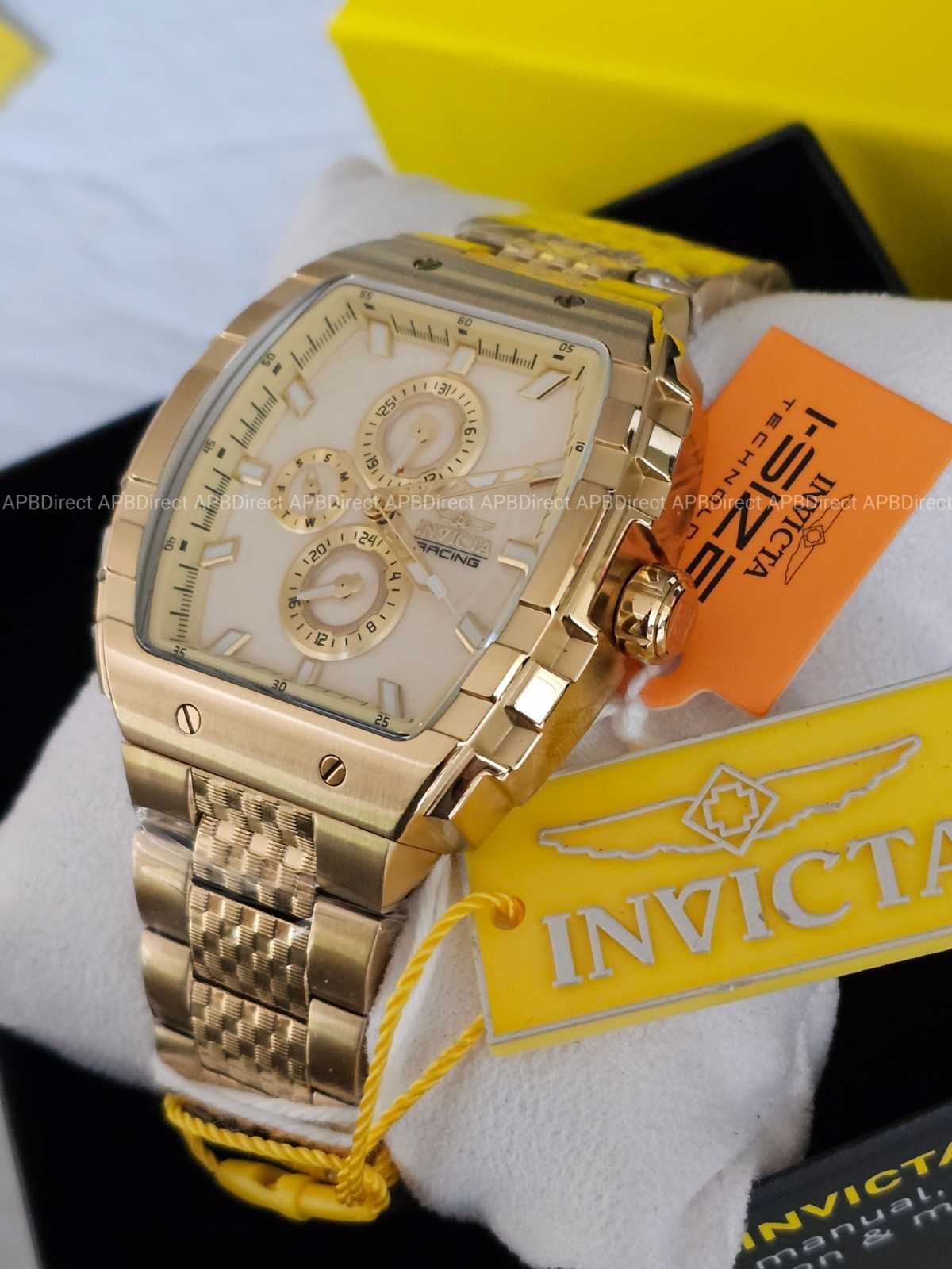 Invicta – S1 Rally – Gold Case & Bracelet Multifunction Quartz Mens Watch