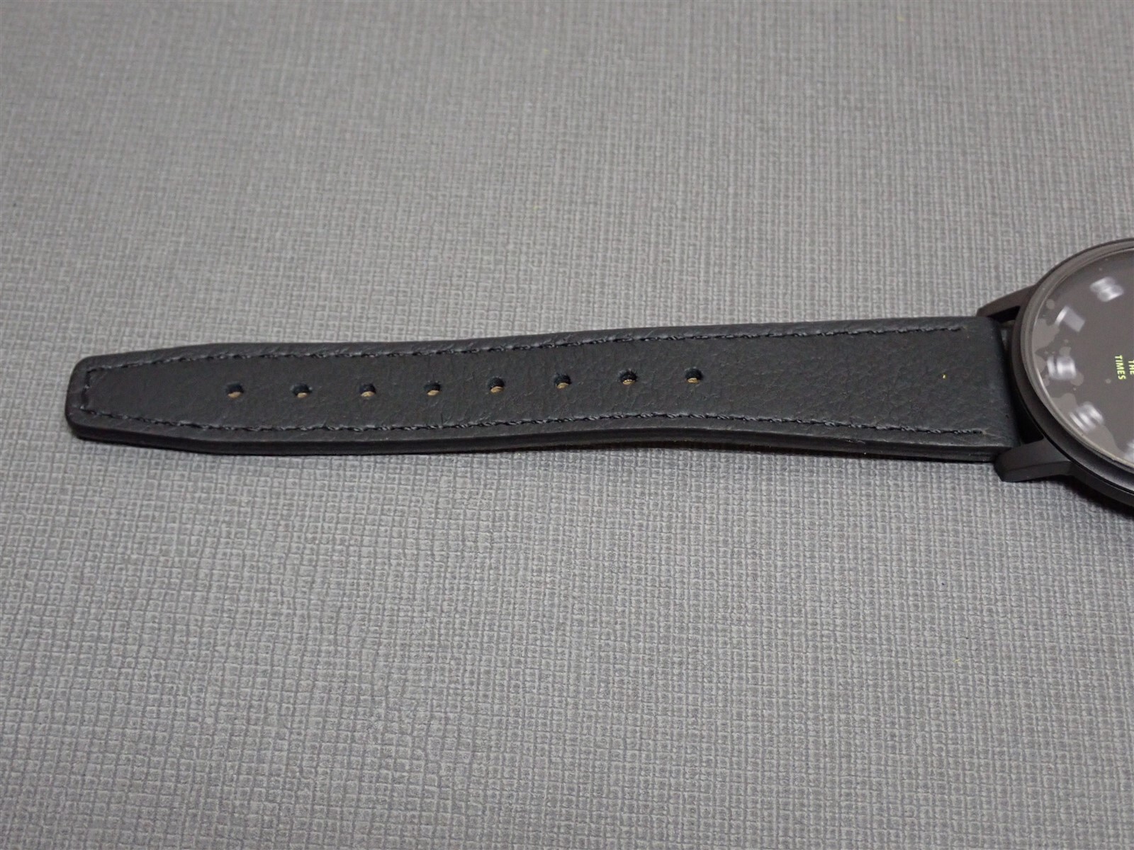 NEW Projects Watches PJT-7503 No Time Wasted 40mm Black Leather Band Watch