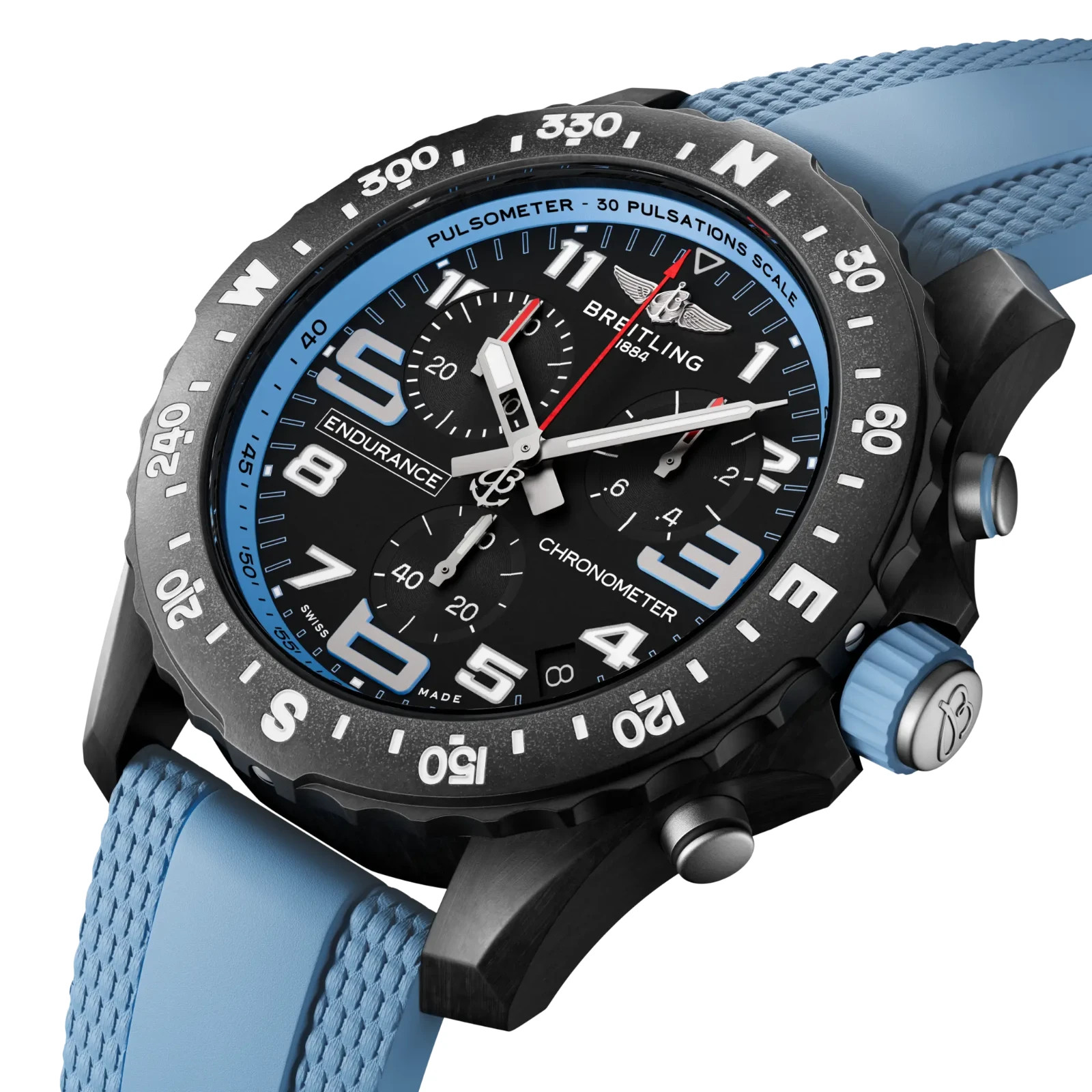 Breitling Endurance Pro 44mm Black Dial Chronograph Polymer Men’s Watch X82310