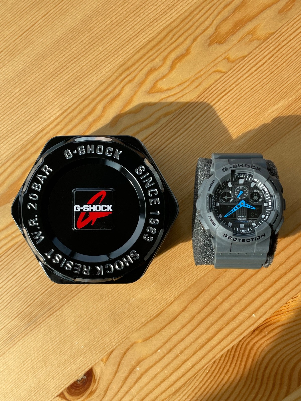 Casio G-Shock Analog Digital GA-100C-8ACR Grey Watch Mens