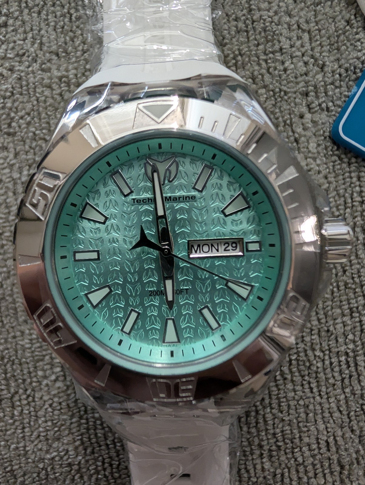 TechnoMarine Cruise Monogram Turquoise Dial (Model TM-122010) BNIB Watch 200m