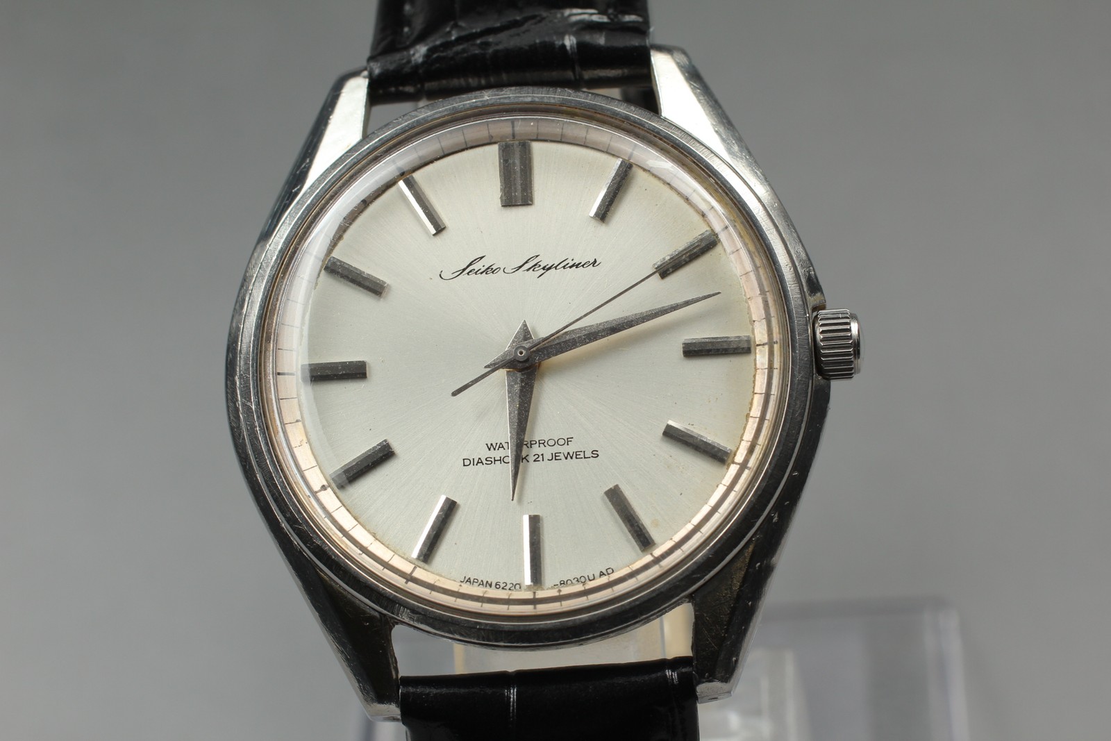1967 [Exc+5] Seiko SkyLiner 6220-8010 Silver Round 38mm Manual Wind Men’s Watch