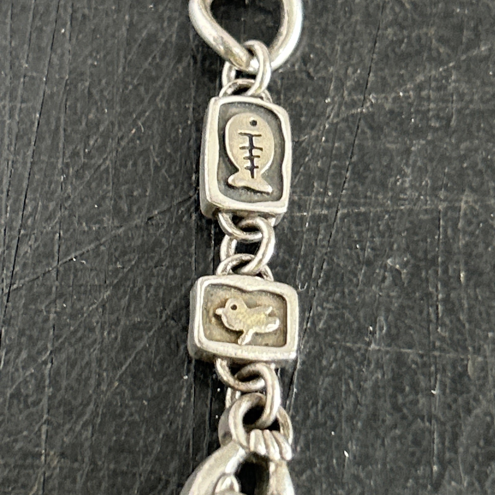 Brighton Pedigree Cat Silver Plated Filigree Chain Women’s Oval Watch New Batt.