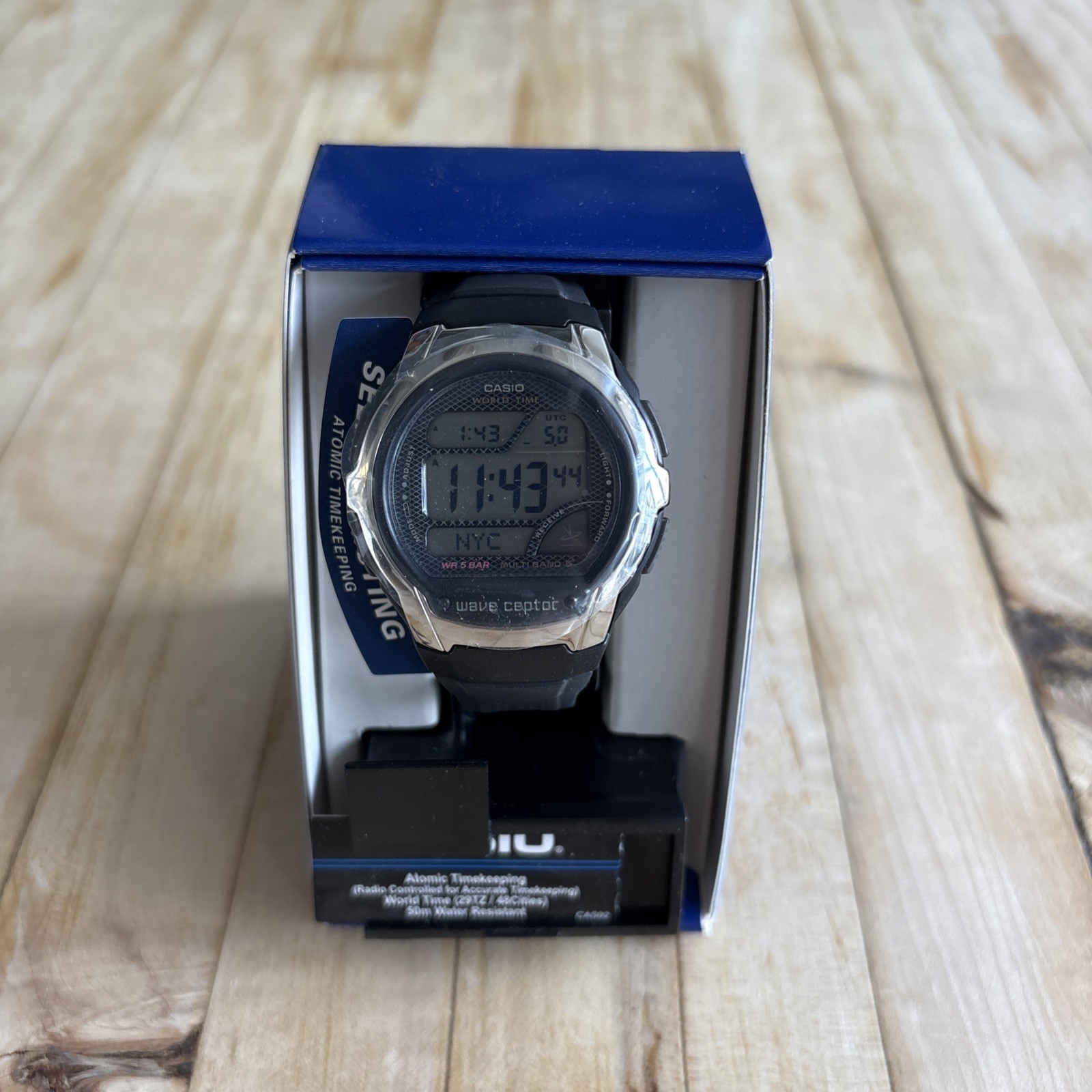 CASIO WAVE CEPTOR WV-58R-1AJF Black Men’s Watch New in Box